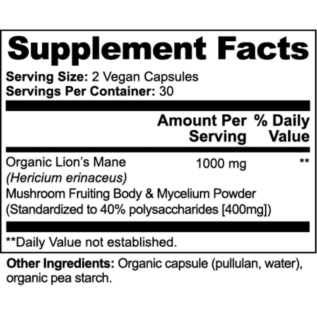 Lion’s Mane Brain Health Formula
